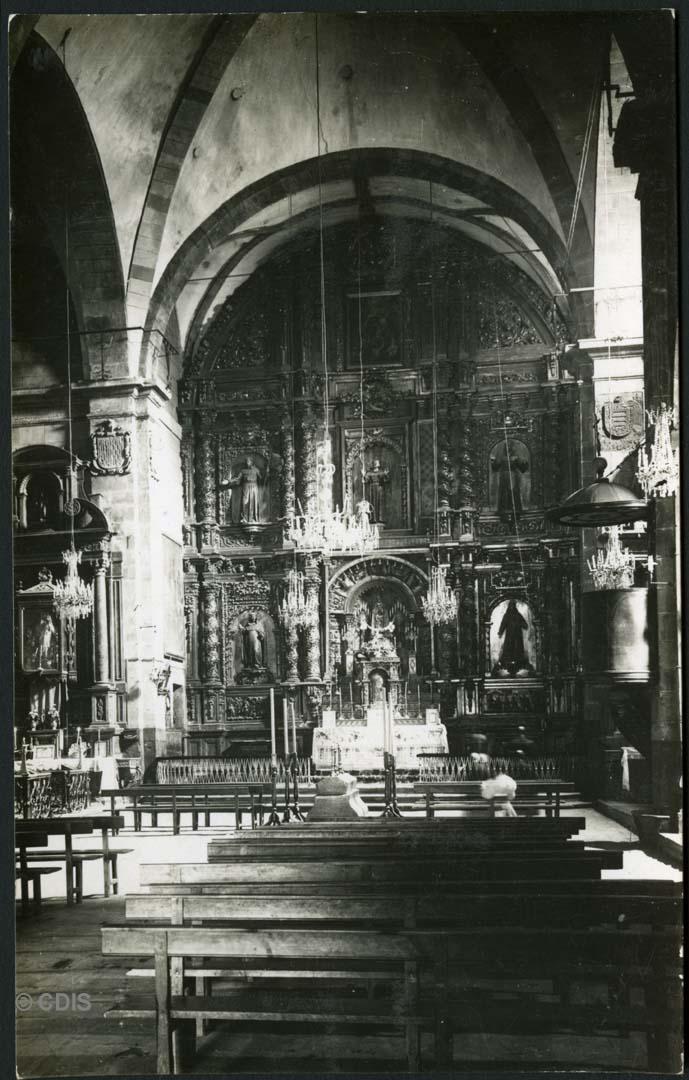 Retablo y altar mayor de la Parroquia de San Francisco, 1885